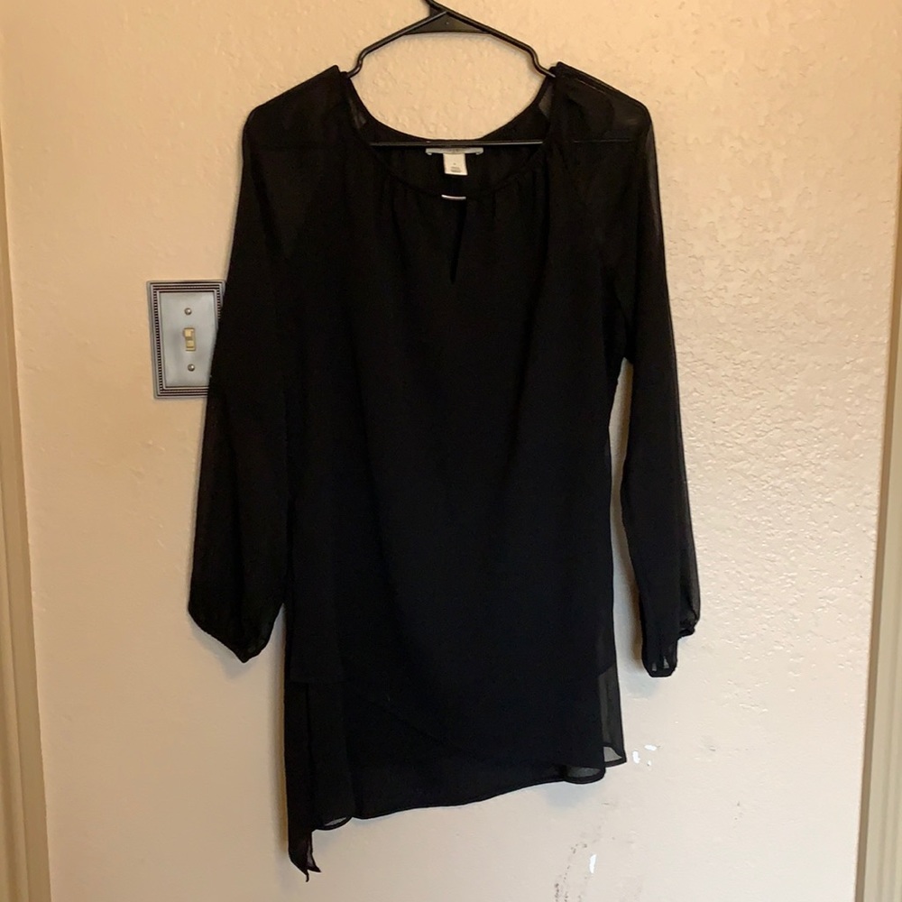 Sheer long top/dress - size 6